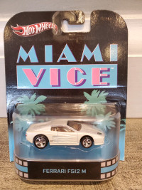 1:64 Diecast Hot Wheels Retro Miami Vice Ferrari Testarossa