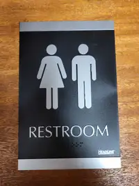 Restroom sign 