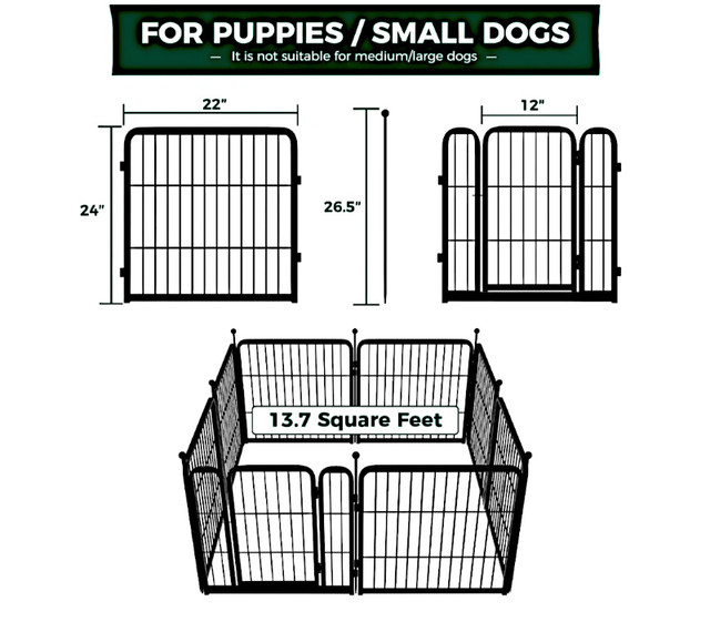 Dog Pen 24 Inch Height in Accessories in London - Image 4