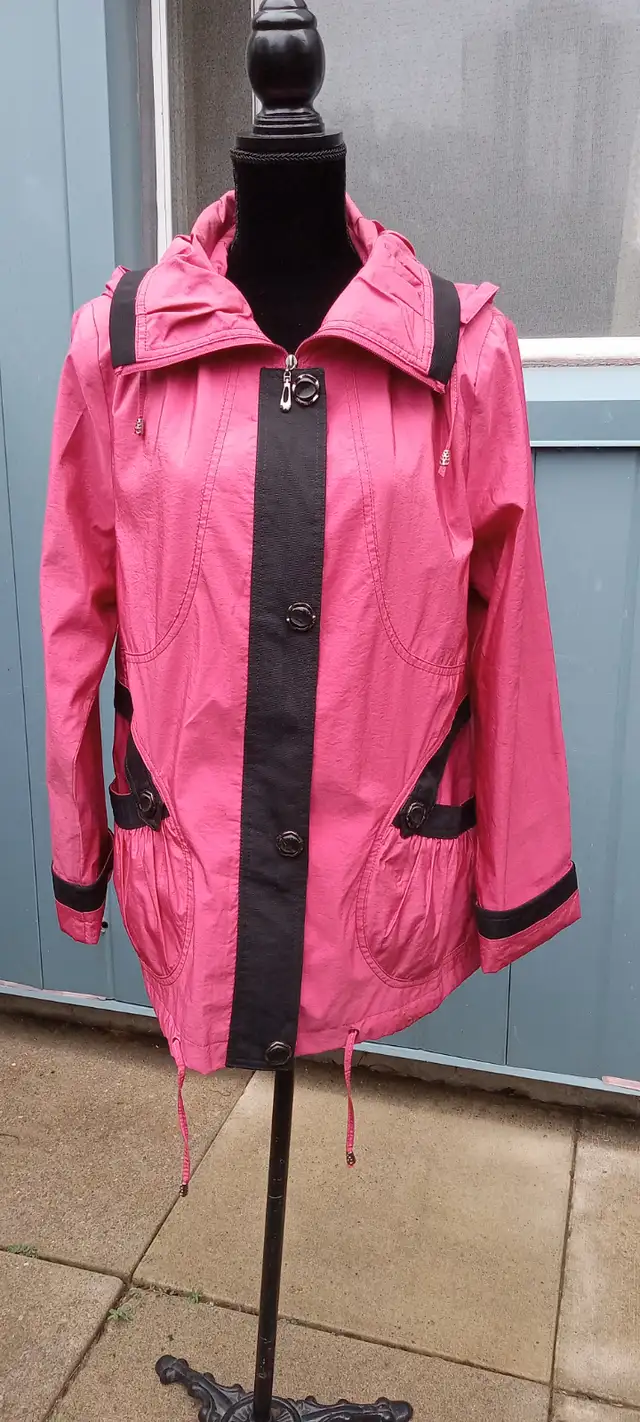 PURPLE ORCHIDS PINK WINDBREAKER JACKET