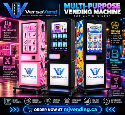 ONE MACHINE. ENDLESS POSSIBILITIES. Meet VersaVend — the multi-purpose vending machine built for mod...