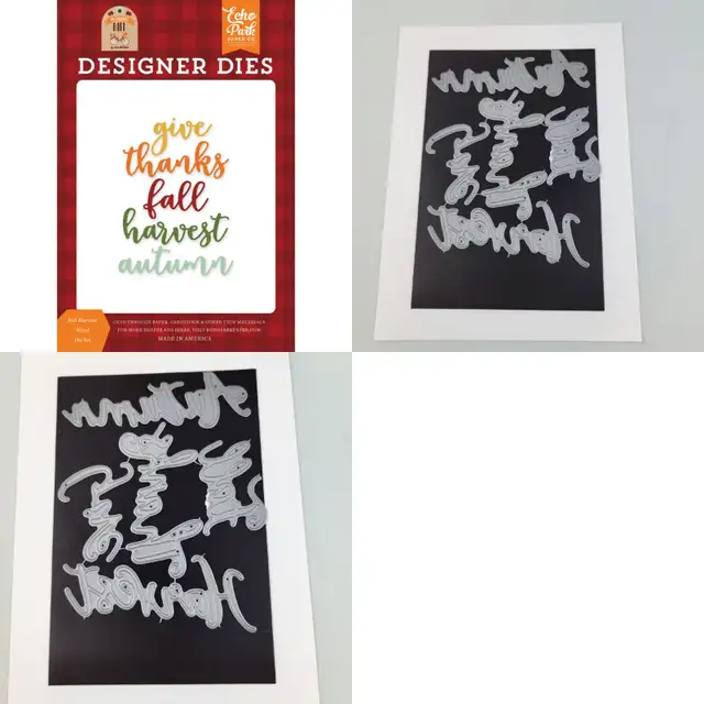 Crafting Die Lot Echo Park Fall Harvest Simon Says Stamp Thanks in Hobbies & Crafts in Strathcona County - Image 7