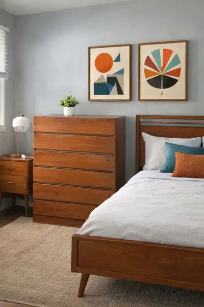 vintage MCM teak Danish dresser , View more