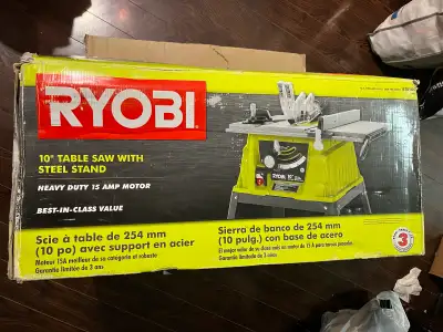 Ryobi 10" Table Saw with steel stand, View more
