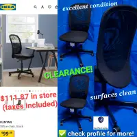 CLEARANCE DEAL! Ikea FLINTAN Office Chair, Black