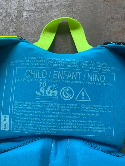 Child’s life jacket, View more