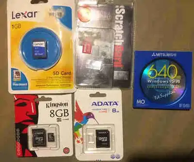 1. ADATA micro SDHC Card 8 GB 2 Kingston Technology Adapter 8 GB 3 SONY W 55 Scratch Card invisible...