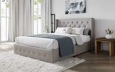 Upholstered Bed Frame, View more