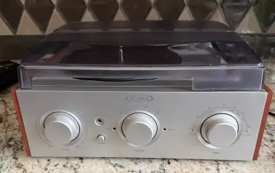 Jensen Turntable Record Player JTA-220, View more