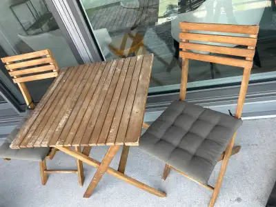 Table and 2 Chairs Set, View more
