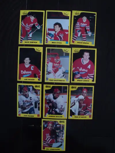 Hockey Cards - 1989/90 OHL Oshawa Generals 10 card lot, View more