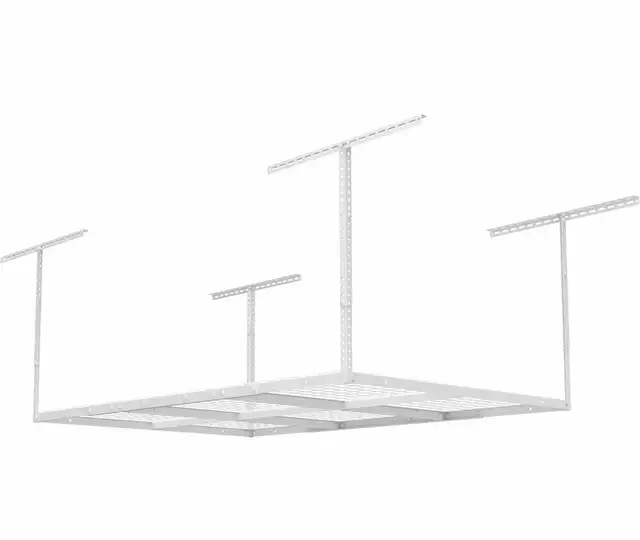 FLEXIMOUNTS 4X6 Overhead Garage Storage Adjustable Ceiling Rack  in Storage & Organization in Markham / York Region - Image 7