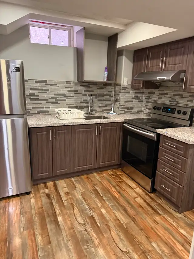 One bedroom basement with separate entrance for rent in brampto.