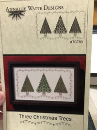 Cross stitch Pattern Only 3 Christmas Trees