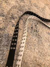 3 -transparent-black-white belts 