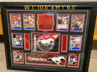 Calgary Stampeders framed picture/cards