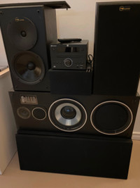 Speakers and small cd player am fm for sale