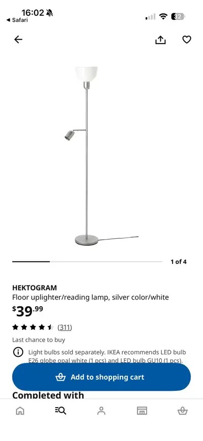 IKEA floor lamp, View more