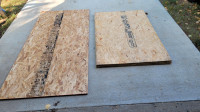 4 partial sheets of used OSB