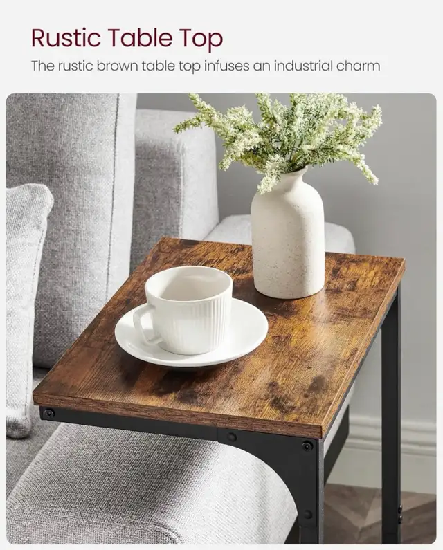 VASAGLE C-Shaped Side Table in Other Tables in Oshawa / Durham Region - Image 8