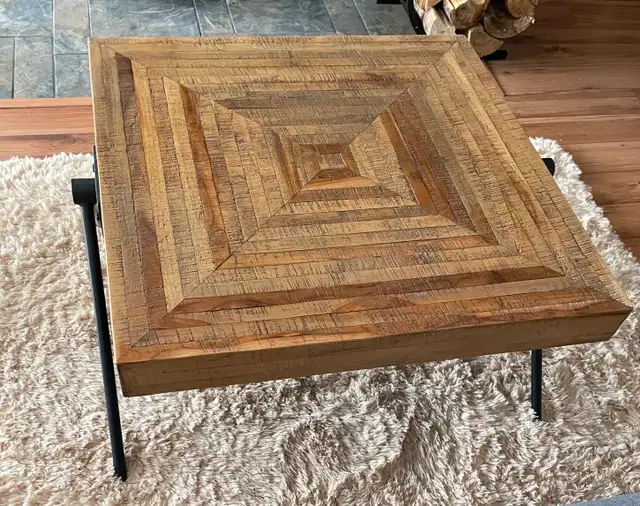 Structube ZAK Recycled Teak Coffee Table - Solid Wood