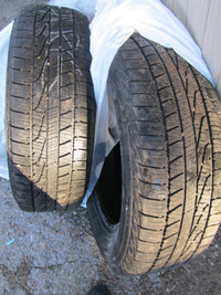 2 pneus Goodyear 195/65R15 91H, 4 saisons homologué hiver, 30$/2