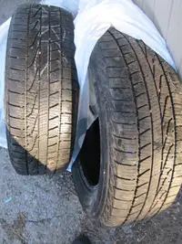 2 pneus Goodyear 195/65R15 91H, 4 saisons homologué hiver, 20$/2