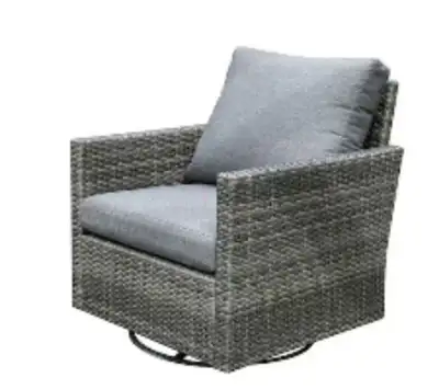 Brand new patio swivel chair with free table, View more