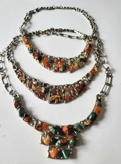 Brand NEW Brazilian Agate & Semi-Precious Gemstone Necklaces, View more
