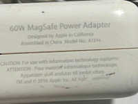 GENUINE, APPLE 60W Power Adapter Charger L-Type Magnetic for Mac