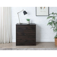 New, Dark Oak 3 Drawer Dresser, 3 drawers, 30" tall