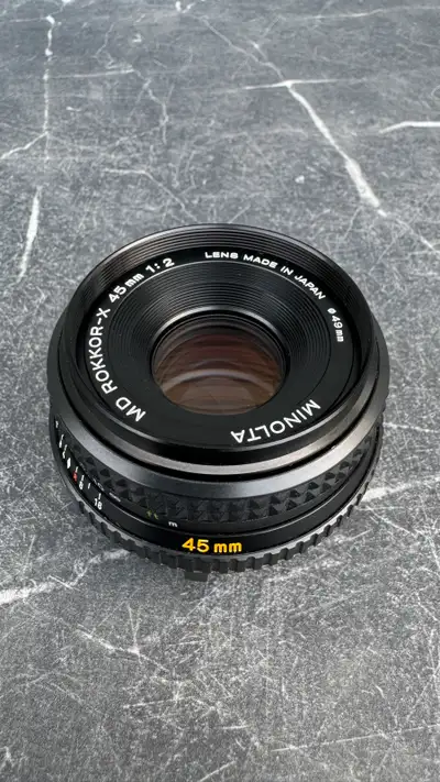 Minolta MD Rokkor-X 45mm F2 Lens, View more