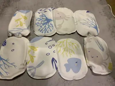 set of 8 lunch box ice packs, View more