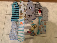 10 Boys sleepers-size 3-18 month (LOT $50)