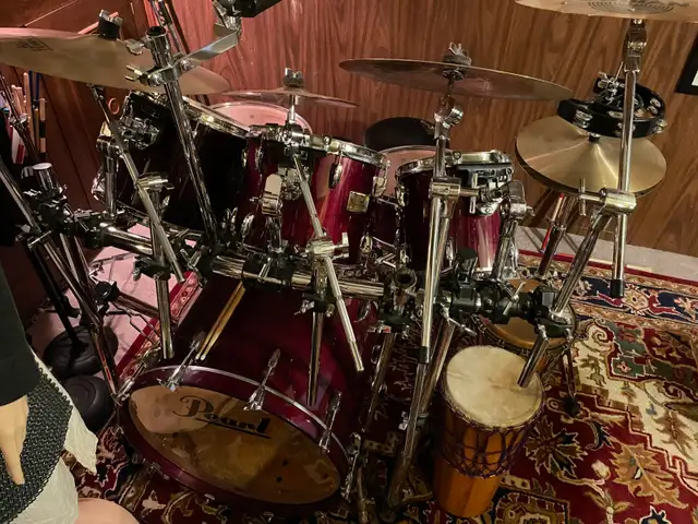 Pearl Master Custom Drum kit. 90's Drum kit.