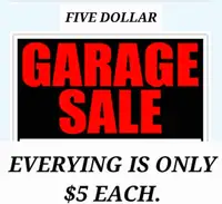 $5 Garage Sale 