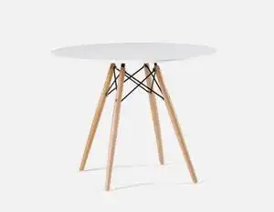 Moving Sale! I’m selling the EIFFEL round lacquered dining table with solid beech wood legs 90 cm /...