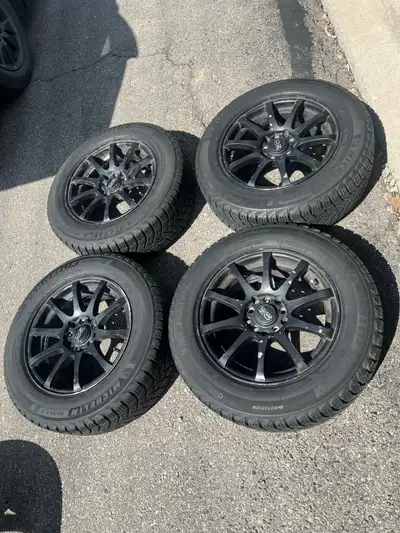 I have a set of oz rims and Michelin winter tires off a 2021 Toyota Corolla 195/65/15 Michelin winte...