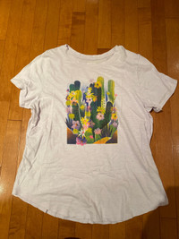 T-shirt Oldnavy grandeur L (large) motif de cactus