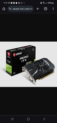 MSI GeForce GTX 1050Ti Aero ITX 4G