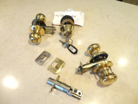 Brass Door Knobs and Door Locks - (The lockable knob set's Sold)