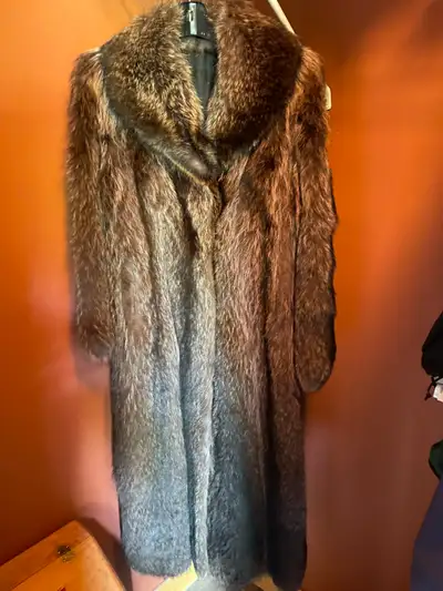 Racoon Real fur coat, View more