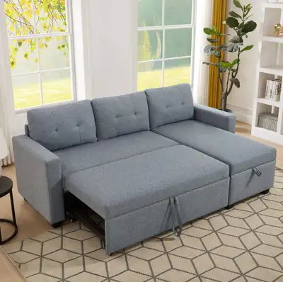 New Sofa Bed — Perfect for Guests — Free Delivery Included, View more
