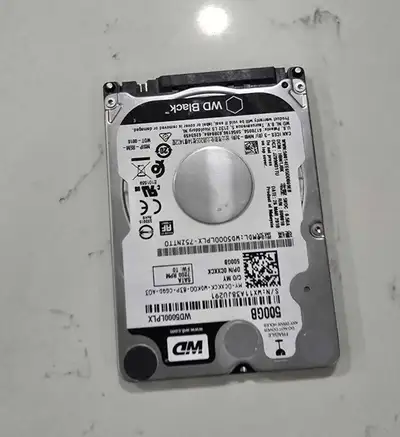 WD Black WD5000LPLX 500 GB Hard Drive - SATA (SATA/600) - 2.5" D, View more