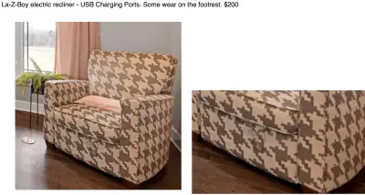 La-Z-Boy electric recliner , View more