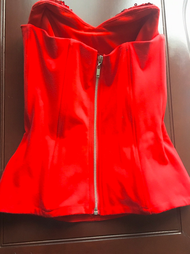 Womens red top great for party’s, Christmas with some sparkle  in Holiday, Event & Seasonal in London - Image 4