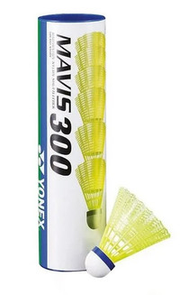 Mavis 300, yellow medium (blue) badminton shuttlecock