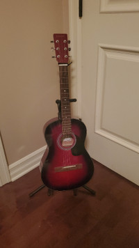 Denver Red Acoustic Guitar 3/4 Size