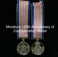 Miniature 125th Anniversary of Confederation Medal