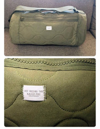 M.W. For REEF Just Passing Thru Green Duffle Bag (9.5"x18.5")